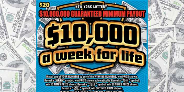 The $10,000 A Week For Life scratch-off game.
  
