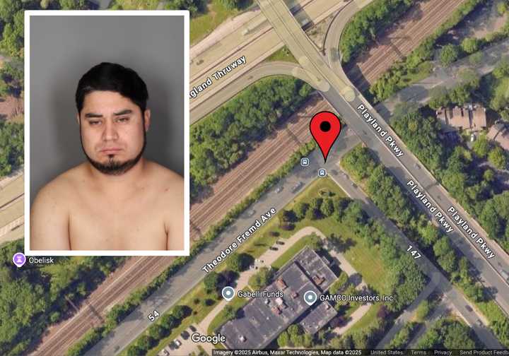 The crash, allegedly caused by Cold Spring resident Jonathan Soto, happened on Playland Access Drive in Rye, police said. 