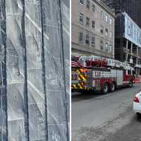 Injured Worker Rescued From 11th-Floor Scaffolding In Westchester (PHOTOS)