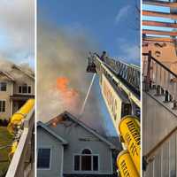 Blaze Tears Through Roof Of Westchester Home