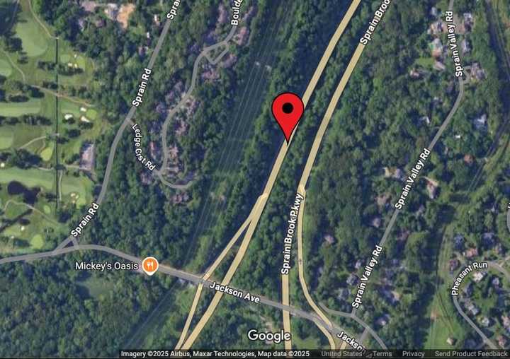 The fire happened on the southbound Sprain Brook Parkway in Ardsley. 