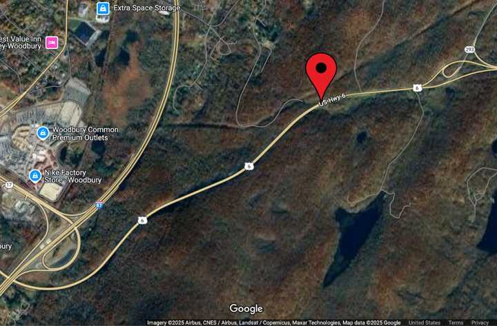 The crash happened on Route 6 in Woodbury, police said. 