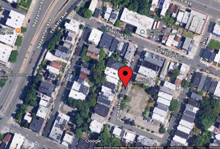 The shooting happened on Riverview Place in Yonkers, police said. 