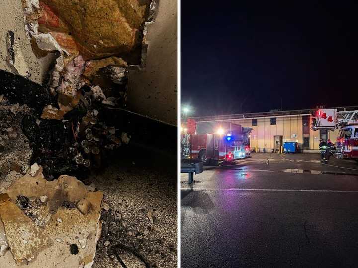 The blaze happened at the Croton-Harmon Yards. 