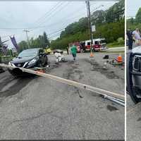 2 Cars Collide, Cause Damage At Car Wash In Mahopac