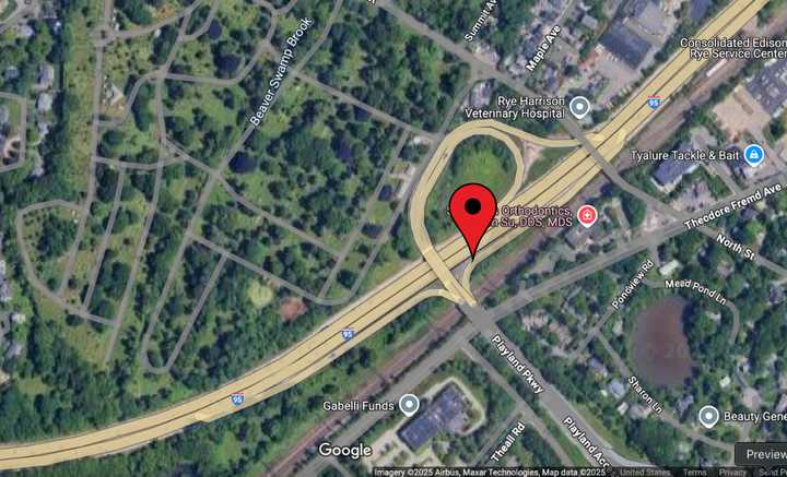 The crash happened on I-95 North near Exit 19 (Rye Playland). 