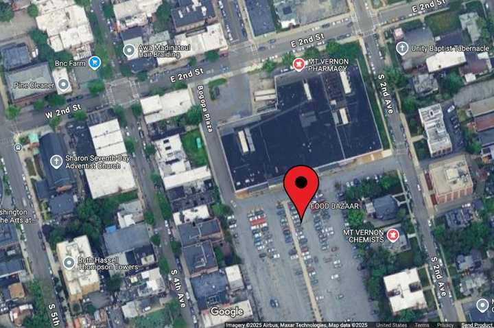 The shooting happened near the Food Bazaar parking lot in Mount Vernon, city officials said. 