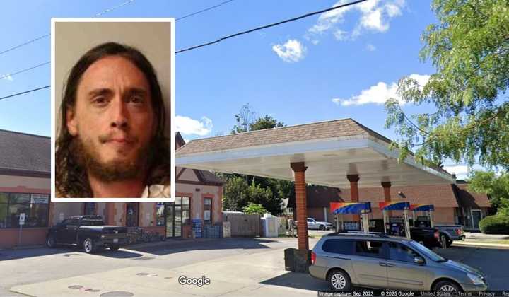 Dalton J. Desimone of Florida is accused of robbing the Sunoco gas station at 4299 Albany Post Rd. in Hyde Park and fleeing with $2,500, police said. 