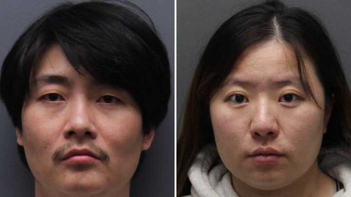 Hongdong Liu, 30 (left), and Pinting Lu, 28, both residents of Queens. 