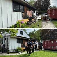 PHOTOS: Flames Tear Through Outside Of Westchester Home