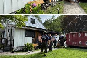 PHOTOS: Flames Tear Through Outside Of Westchester Home