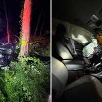 Car Crashes Into Tree In Putnam: 3 Hospitalized