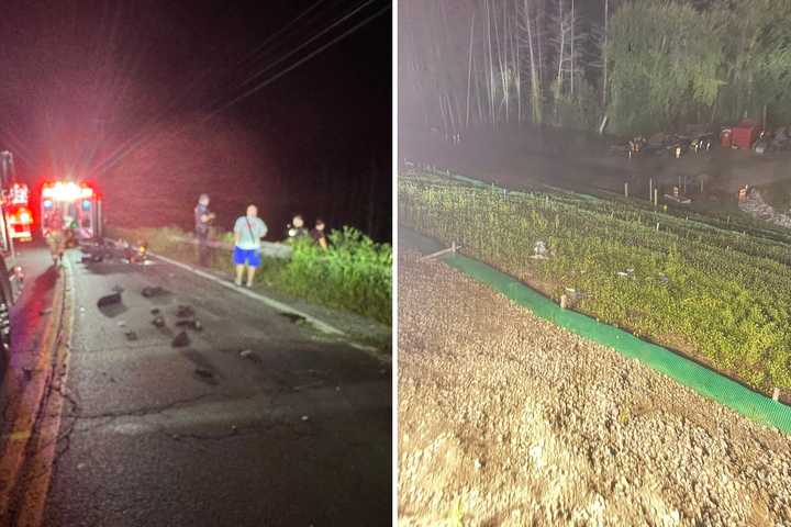Motorcyclist Crashes 20 Feet Down Embankment In Carmel