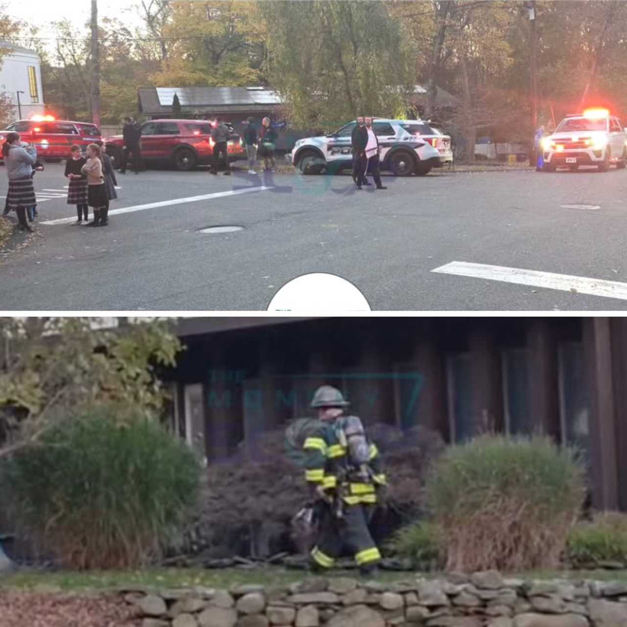 The scene of the fire on Carlisle Road in Chestnut Ridge. 