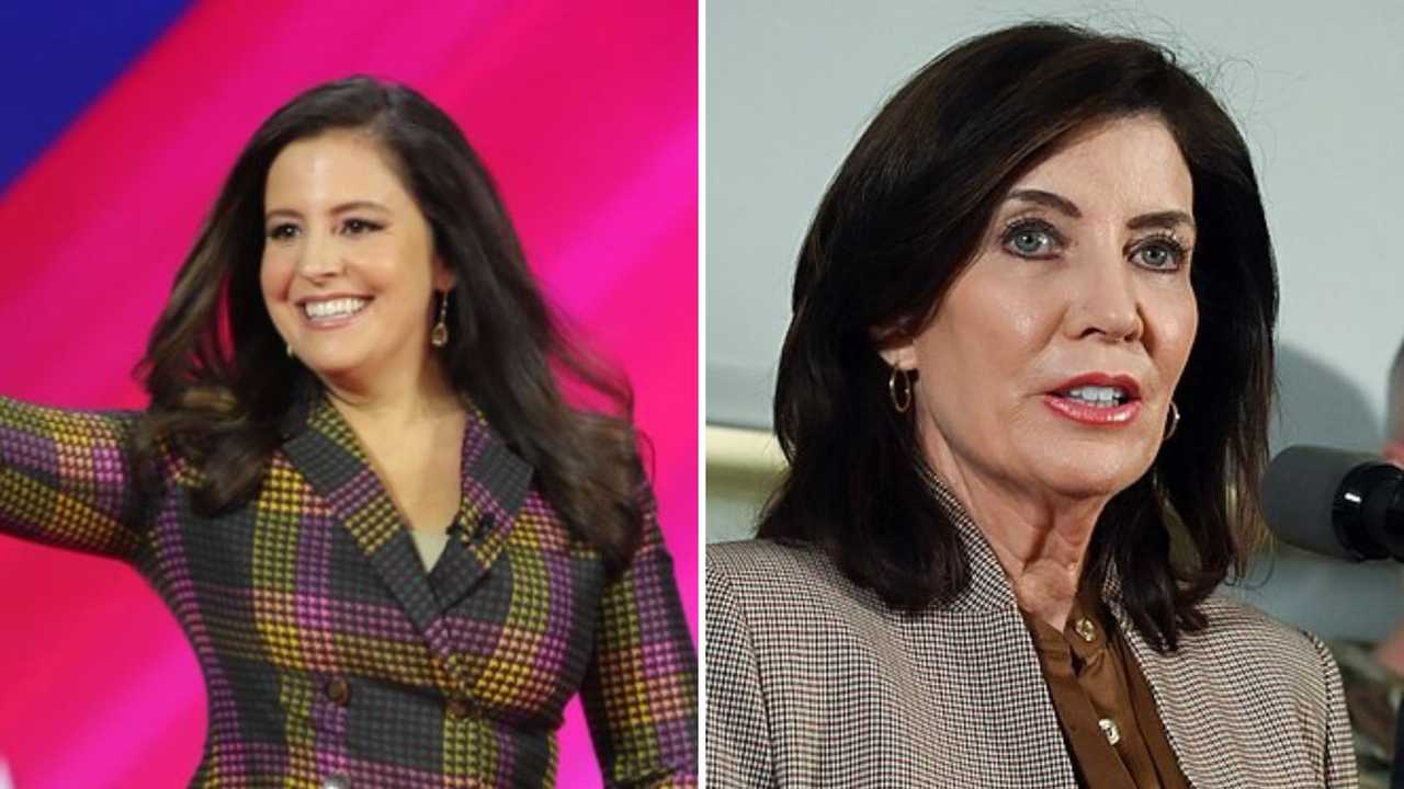 Rep. Elise Stefanik (left) and New York Gov. Kathy Hochul. Rep. Elise Stefanik (left) and New York Gov. Kathy Hochul.