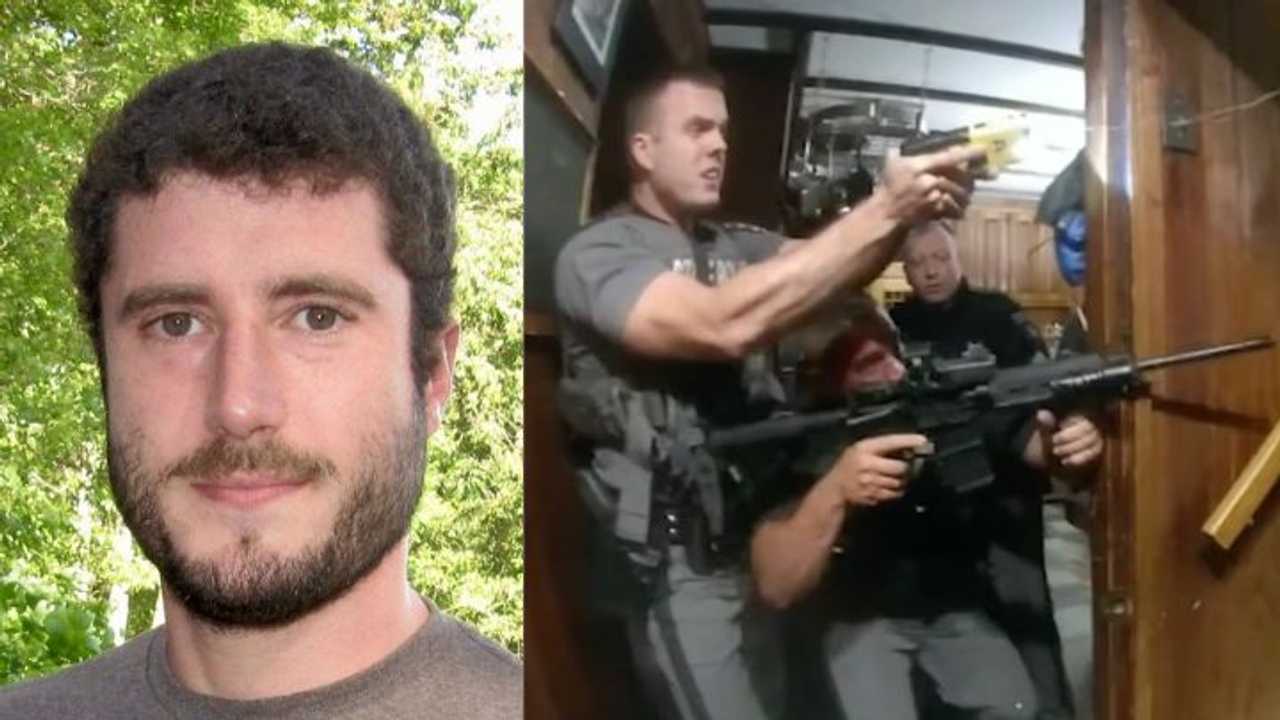 Bodycam footage of the fatal police shooting of Daniel McAlpin (left) in Wawarsing Sept. 9, 2022. Bodycam footage of the fatal police shooting of Daniel McAlpin (left) in Wawarsing Sept. 9, 2022.