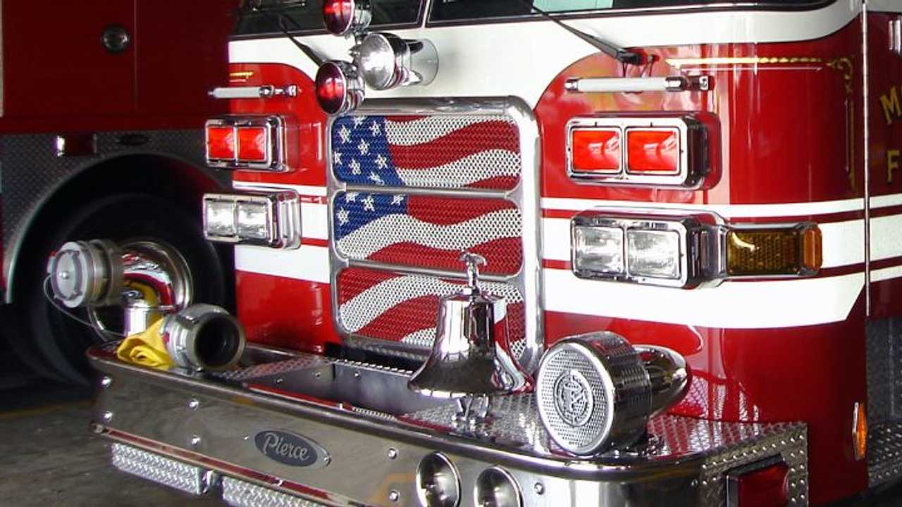 A stock photo of a fire truck. 