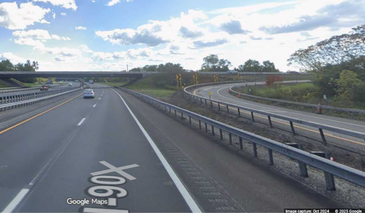 The NYS Thruway in Guilderland.