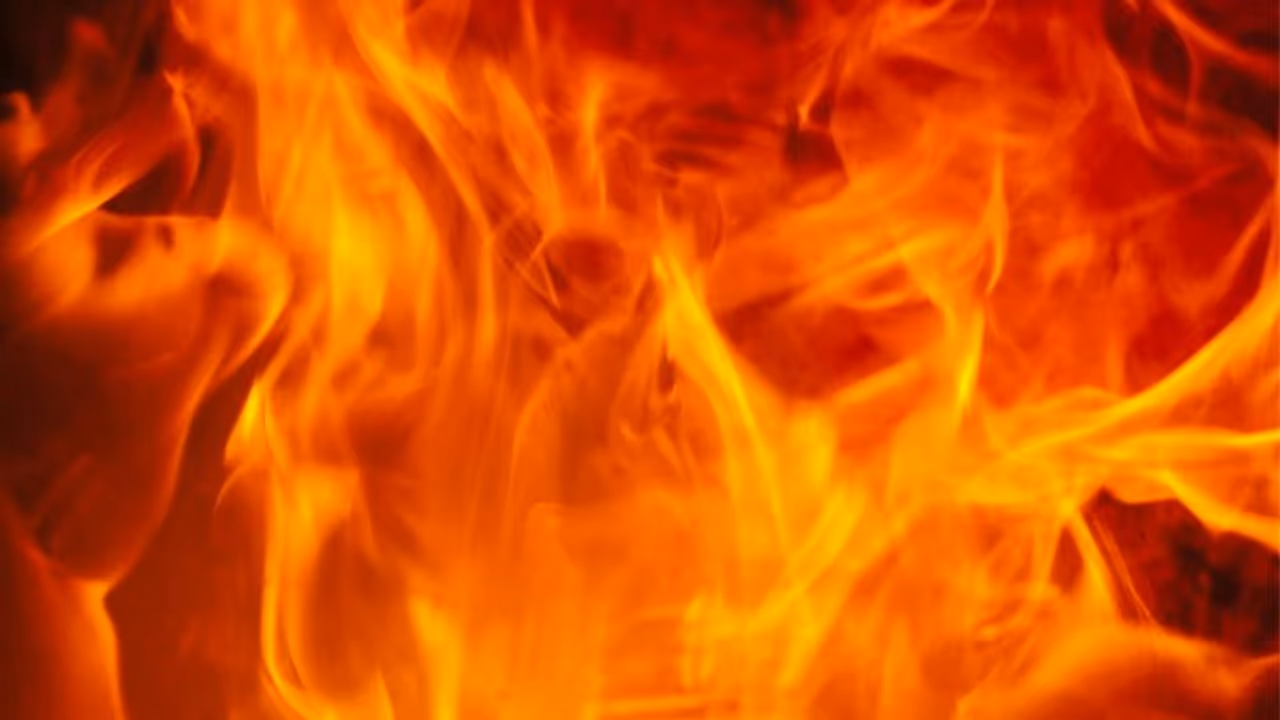 A stock photo of flames. A stock photo of flames.