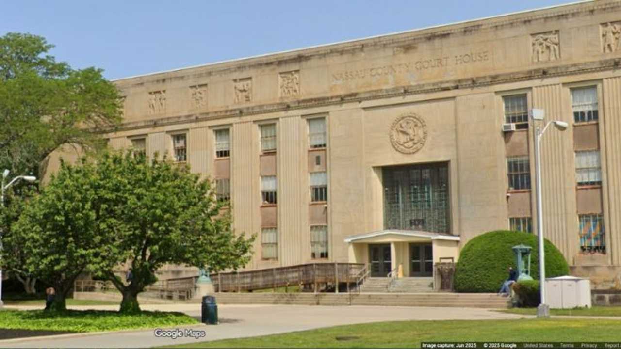 The Nassau County Courthouse in Garden City.