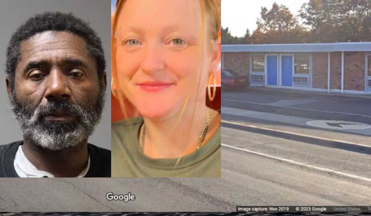 Willie Hart (left) was found guilty of murdering Candace Woodruff (right) outside the Shore Motor Inn in Patchogue in May 2023.
  
