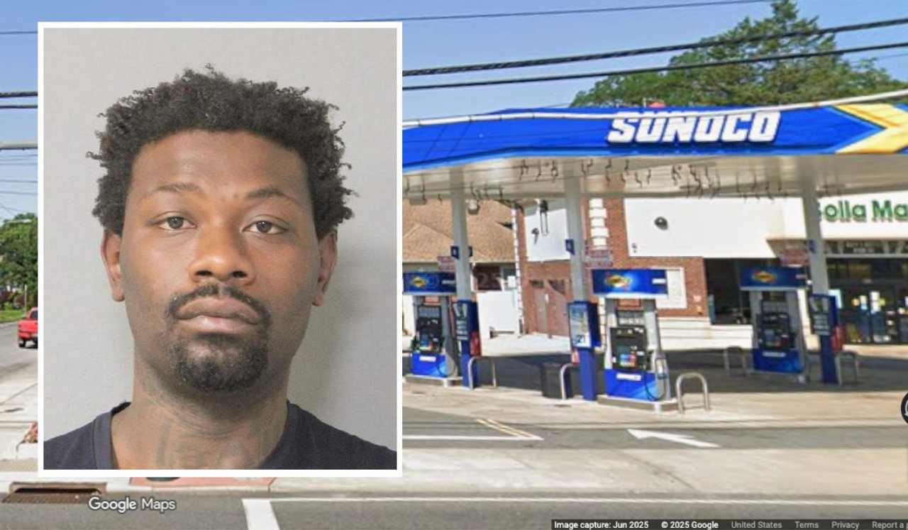 Austin Dupuy (inset) is accused of robbing the Sunoco on Grand Avenue in Baldwin on Thursday, Nov. 20. Austin Dupuy (inset) is accused of robbing the Sunoco on Grand Avenue in Baldwin on Thursday, Nov. 20.