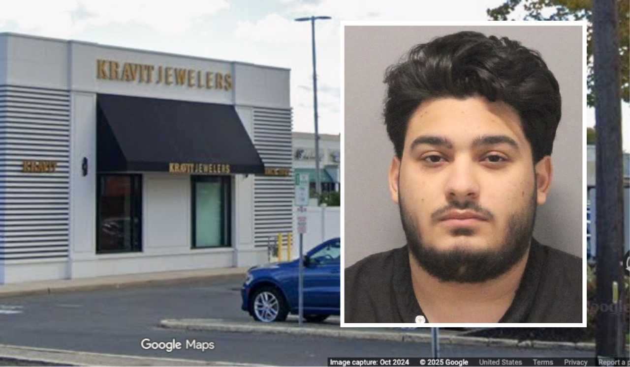 Kravit Jewelers in Oceanside. Inset: David Beckham Adam.