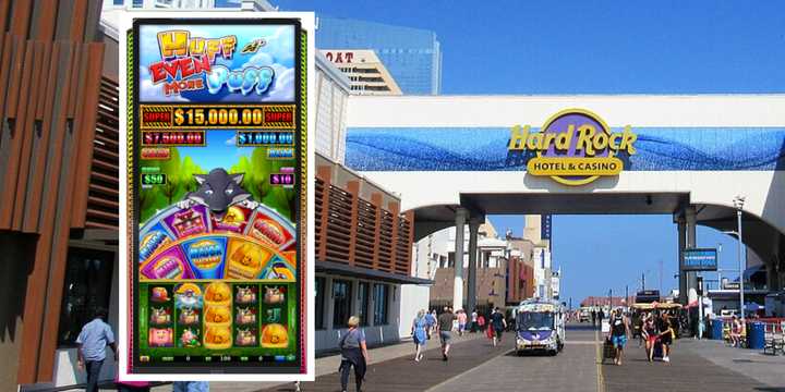 The&nbsp;Huff N’ Even More Puff slot machine at the Hard Rock Hotel &amp; Casino Atlantic City.