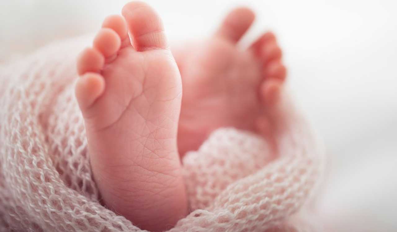 A stock photo of a baby's feet.