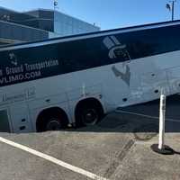 Tour Bus Drops Through Parking Garage Amid Collapse On Long Island (DEVELOPING)