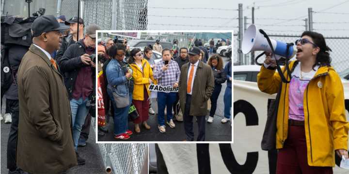 Newark Mayor Ras Baraka was arrested during a protest at Delaney Hall in Newark on Friday, May 9.
  
