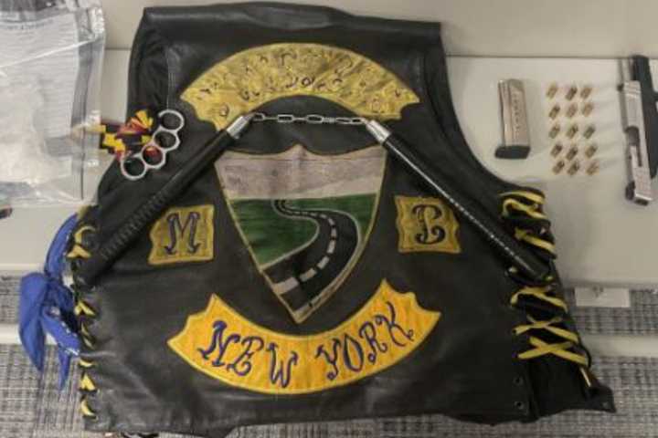 Outlaw Biker Sporting ‘1%’ Patch Nabbed On Southern State With Loaded Gun, Nunchucks: PD