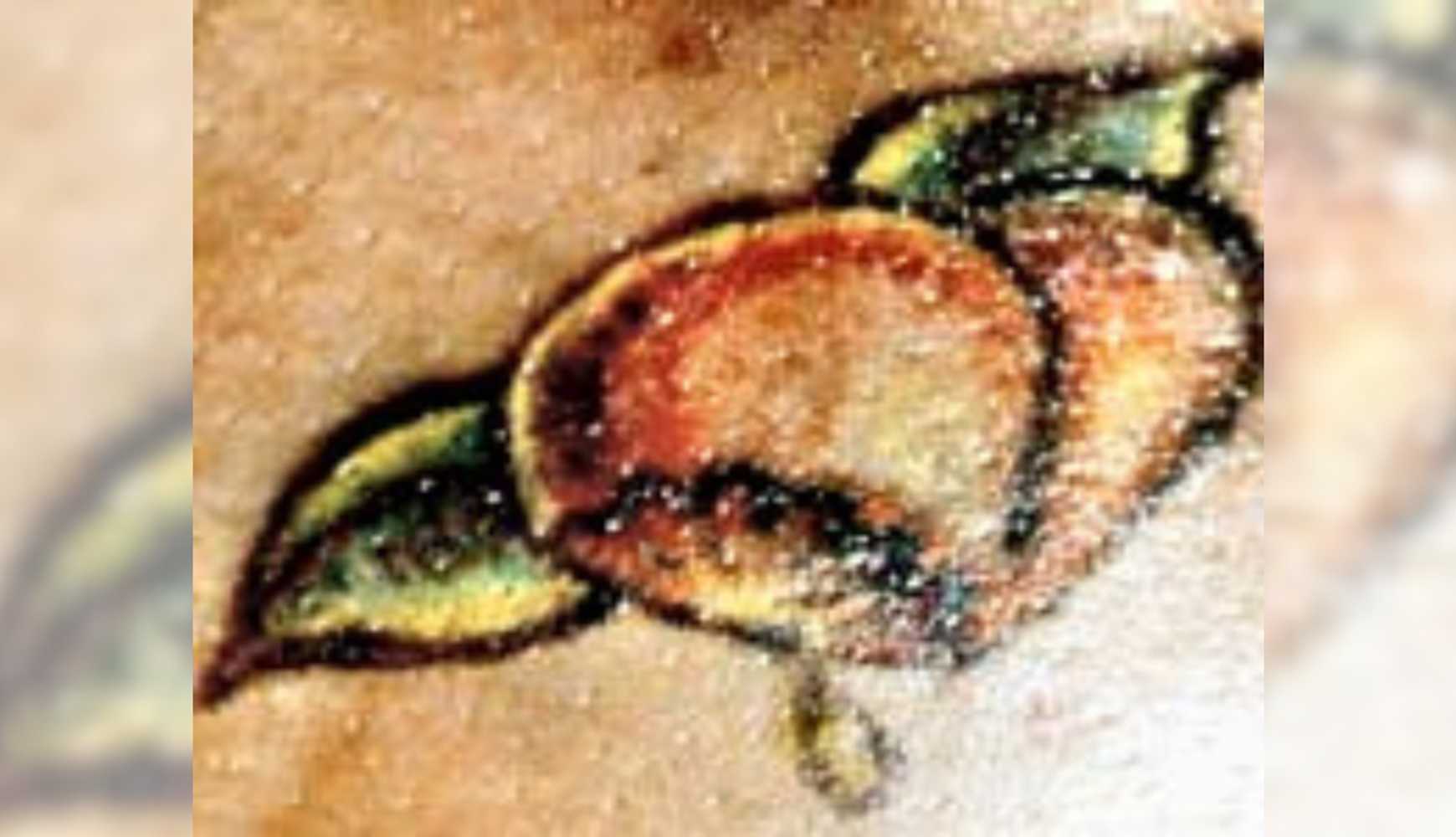 
A peaches tattoo on the victim.
