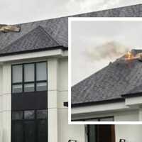 Family Dinner Halted By Lightning-Sparked Fire At Lawrence Home