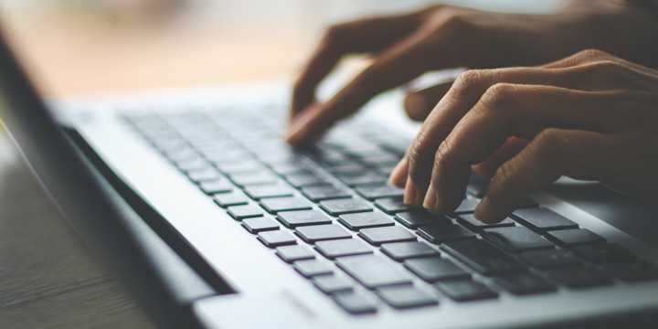 A computer keyboard.