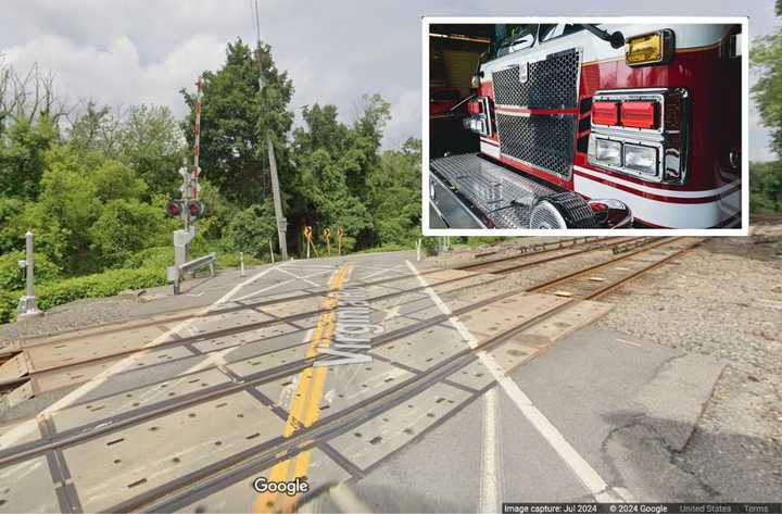 The blaze happened at the Virginia Road crossing in North White Plains.&nbsp;