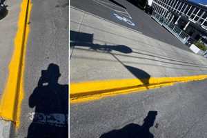 'Horrific' Paint Job On Hudson Valley Curb Draws Ire Of Locals: 'My Kid Would've Done Better'