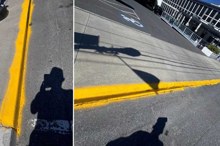 'Horrific' Paint Job On Hudson Valley Curb Draws Ire Of Locals: 'My Kid Would've Done Better'