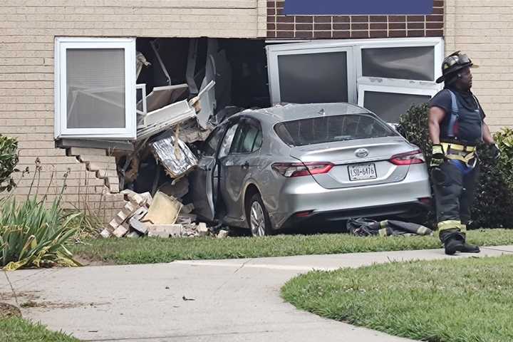 Senior Watching TV When Car Crashes Into Uniondale Apartment (DEVELOPING)