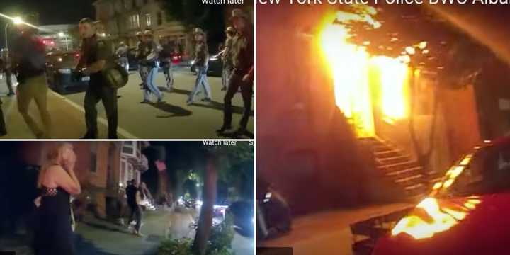 The scene of the shooting and fire on Madison Avenue in Albany late Friday night, July 4.