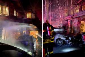 Car Fire Spreads To Home, Another Vehicle In Westchester