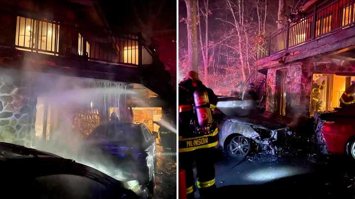 The blaze happened at a Croton residence on Giglio Court.&nbsp;