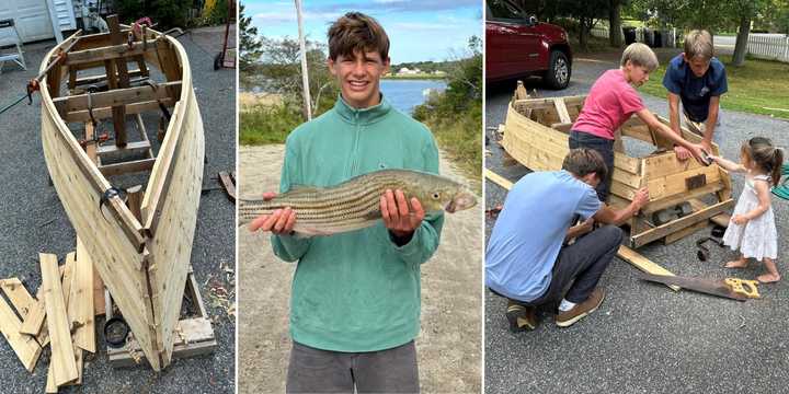 Liam McEvoy and his boats.