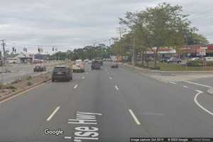 Chain-Reaction Crash Injures 2 Cops During Massapequa Traffic Stop On Sunrise Highway