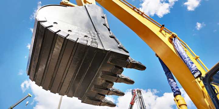 An excavator.