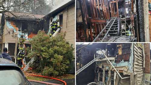 Firefighter Falls Through Floor While Battling Blaze At North Salem ...