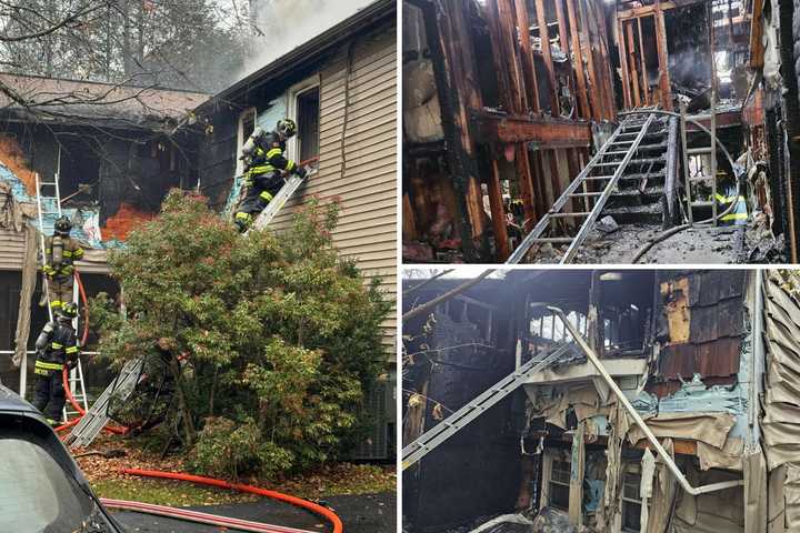 Firefighter Falls Through Floor While Battling Blaze At Hudson Valley Home