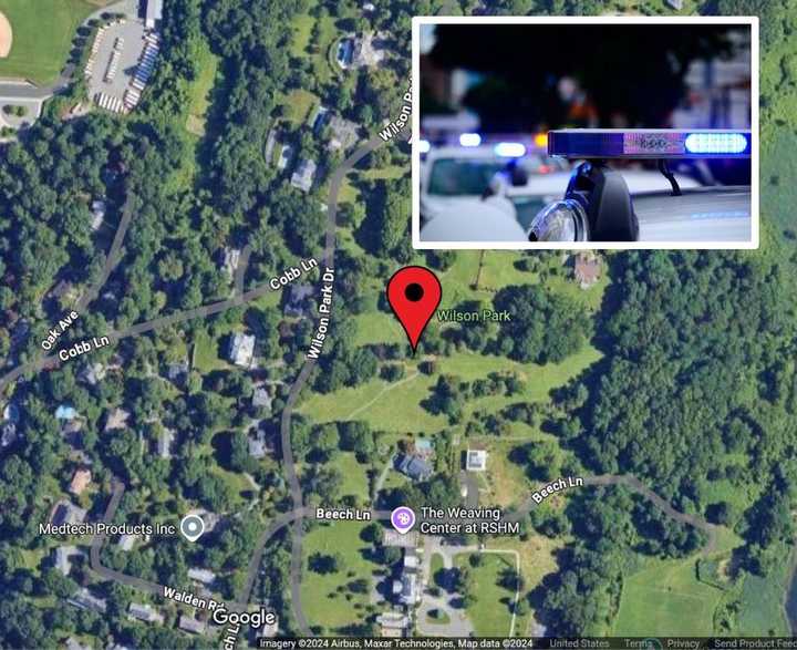 The incident happened in the area of Wilson Park in Tarrytown, police said.