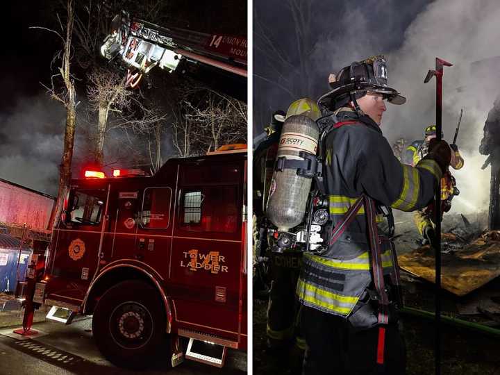 Images from the scene were released by Croton firefighters. 