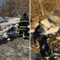 Burning Lithium Battery Sparks Garbage Truck Fire In Dobbs Ferry